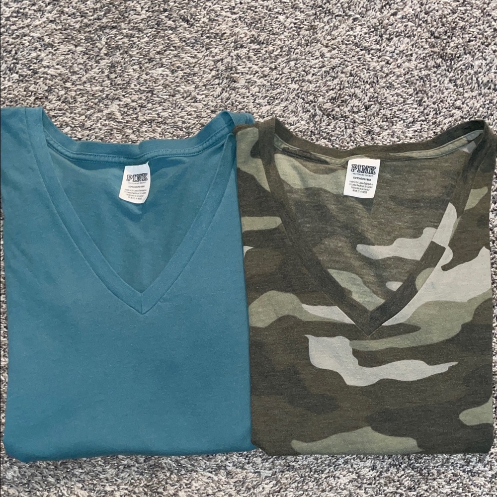 PINK Victoria’s Secret Vneck Shirt Bundle